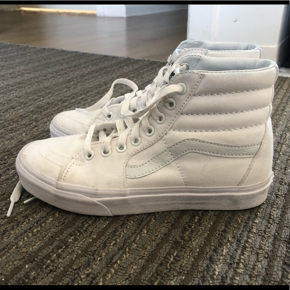 white high top vans